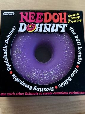 Purple Authentic! Needoh Donut Purple Switch & Swap Frostring Toy NIB